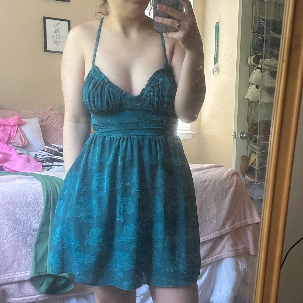 Emerald Strappy Dress